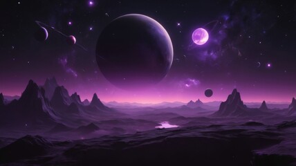 Obraz premium Amazing space background images