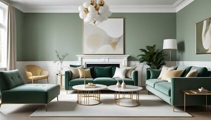 Photo interior modern design room 3d illustration
