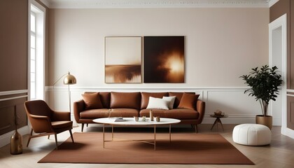 Photo interior modern design room 3d illustration