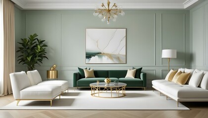 Photo interior modern design room 3d illustration