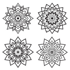 Obraz premium Simple hand drawn mandala design