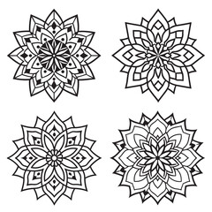 Obraz premium Ornamental luxury mandala pattern design