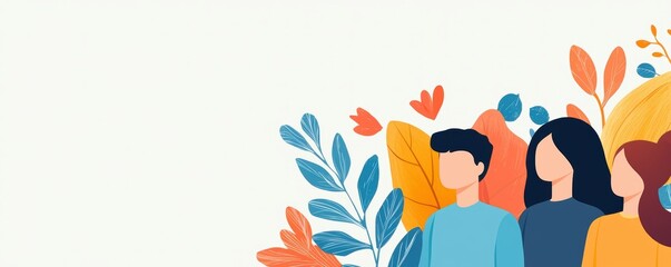 Influencer collaboration, creators promoting brands, flat design illustration