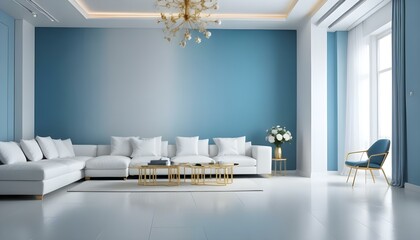 Photo interior modern design room 3d illustration