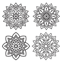 Obraz premium Modern Ornament Decorative pattern in oriental style mandala 
