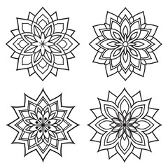 Obraz premium Set of elements Mandala