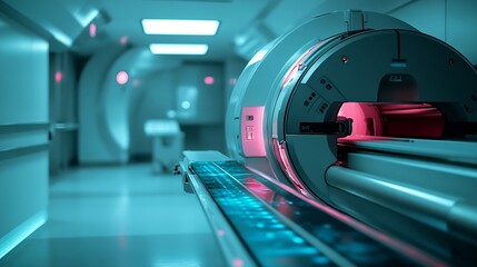 Cancer therapy advanced medical linear accelerator in the therapeutic radiation oncology to treat patients with device radiation oncology therapy device : Generative AI