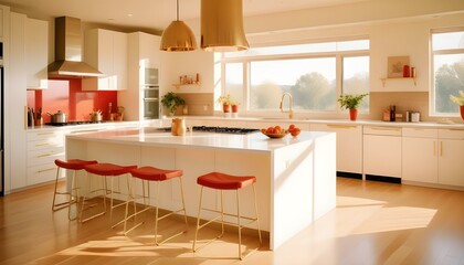 Fototapeta premium Photo interior modern design room 3d illustration