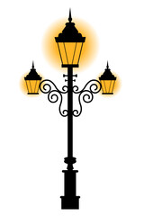 Vintage Street light lamppost luminaire lamp