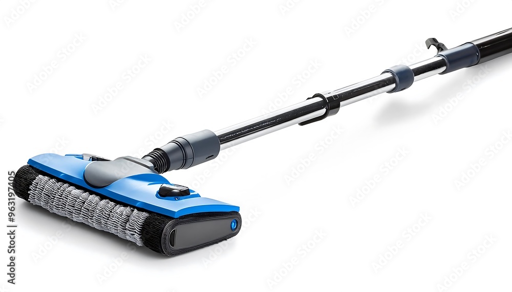 Poster full depth of field in clipping path for electric mops - mops isolated with sharp focus.