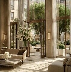 Fototapeta premium Luxurious Parisian hotel