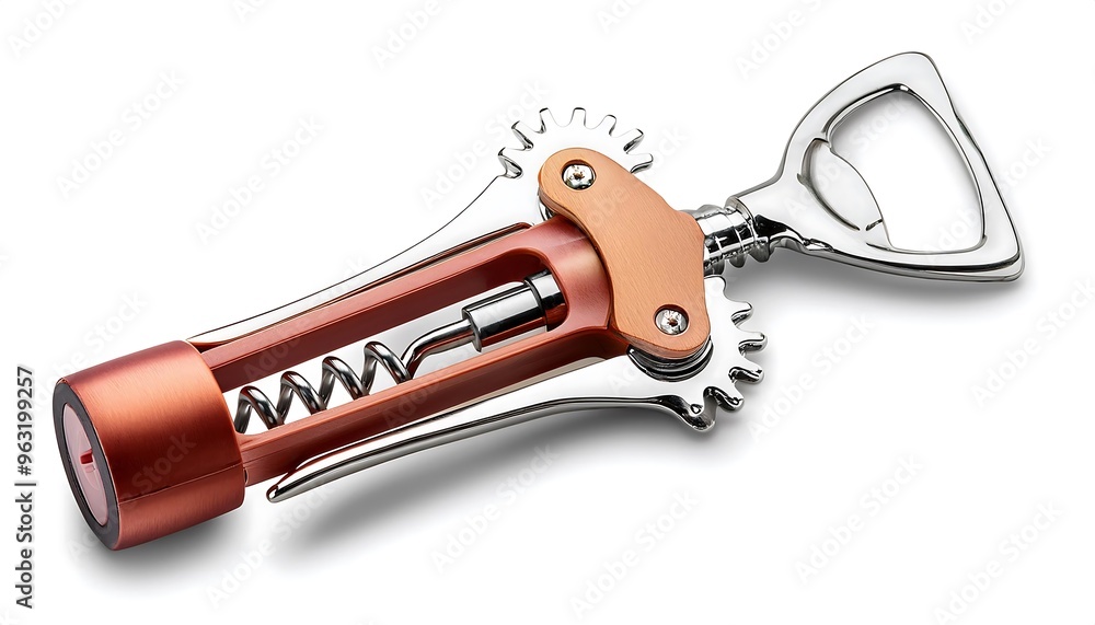 Poster full depth of field in clipping path for electric wine openers - wine openers isolated with