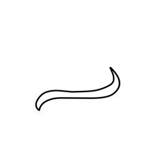 outline Swoosh tail text for baseball