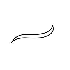outline Swoosh tail text for baseball