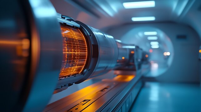Cancer therapy advanced medical linear accelerator in the therapeutic radiation oncology to treat patients with device radiation oncology therapy device : Generative AI