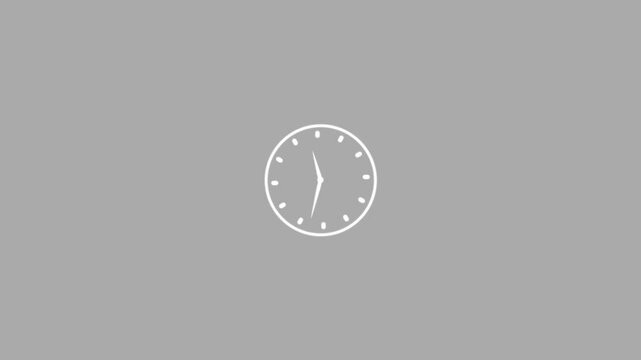 Clock icon animation 4k Motion Video
