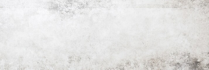 White old concrete wall light grunge texture wide banner format background with copy space for text. Grunge light gray Soft white texture
