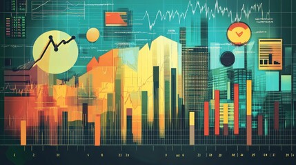 Detailed economic indicators showcasing GDP growth, inflation, and stock trends over recent years