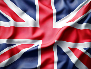 Fototapeta premium waving colorful national flag of United Kingdom (UK)