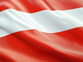 Fototapeta premium waving colorful national flag of Austria