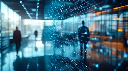 Digital transformation concept Business communication network Smart office : Generative AI