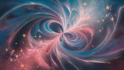 Abstract dreamy background with stars