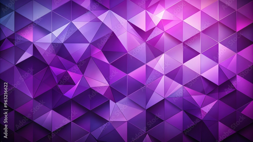 Aufkleber An image of a vibrant purple abstract background with overlapping triangular shapes, a Purple geometric background. Modern blue gradient geometric square shape abstract background