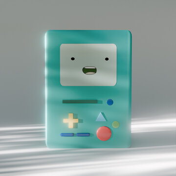 BMO from Adventure Time cartoon 3D Picture