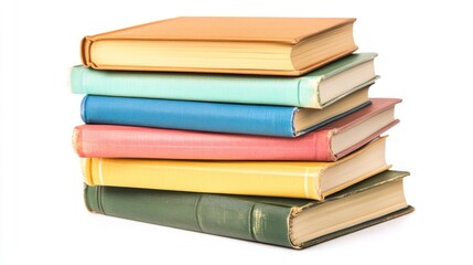 Fototapeta premium Stack of Colorful Books