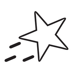 Obraz premium flying star icon