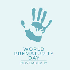 World Prematurity Day vector design template good for celebration usage. World Prematurity Day design. flat design. eps 10.