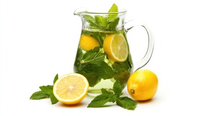 Fototapeta premium Refreshing Lemonade with Mint