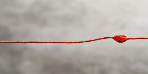 The Deafening Sound of Nothingness: A void of silence, with a single red string tugging at the corner.
