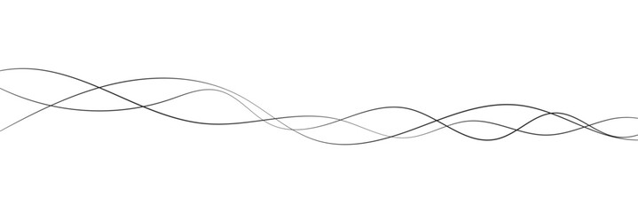 Abstract wave element for design. Digital frequency track equalizer. Stylized line art background. Vector illustration. Wave lines created using blend tool. Curved wavy line, smooth stripe in eps 10.
