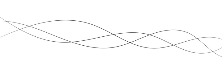 Abstract wave element for design. Digital frequency track equalizer. Stylized line art background. Vector illustration. Wave lines created using blend tool. Curved wavy line, smooth stripe in eps 10.
