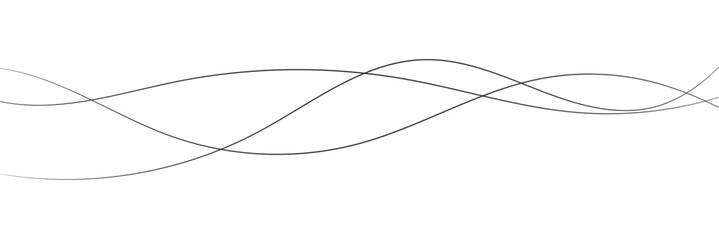 Abstract wave element for design. Digital frequency track equalizer. Stylized line art background. Vector illustration. Wave lines created using blend tool. Curved wavy line, smooth stripe in eps 10.