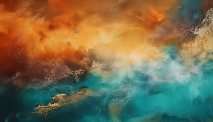 Dynamic Abstract Grunge Texture: Warm and Cold Hues to Transform Your Space