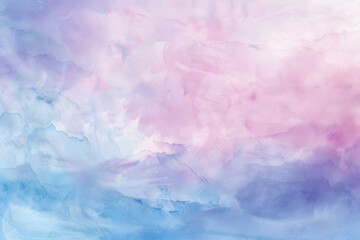 Fototapeta premium Soft pastel watercolor background with pink, blue, and lavender gradients creating a peaceful and calming feel