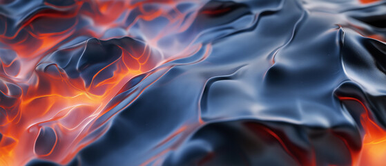 Obraz premium Fire, Flame and Lava Texture. Macro Render