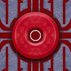 Buttoned on the red Texture. Repeat pattern