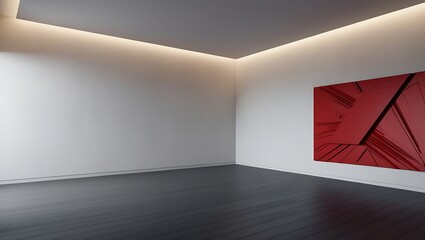 Stylish Living Room Interior with Mockup Frame Poster, Modern interior design