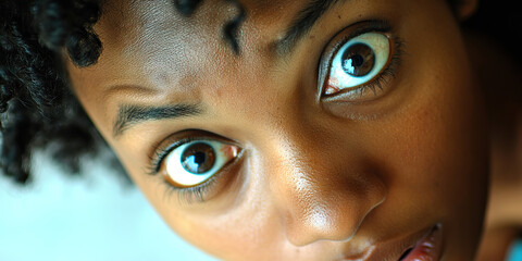 Bewildered Stare: A confused expression on someone's face, overwhelmed by the chaos around them.