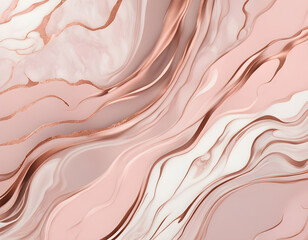 Fototapeta premium Blush Pink and Rose Gold marble background pink fluid patterns