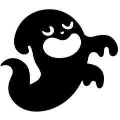 halloween ghost isolated on white