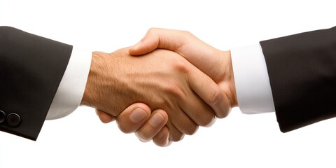 Obraz premium A business handshake symbolizing collaboration in a merger or acquisition.