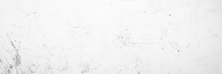 Fototapeta premium White old concrete wall light grunge texture wide banner format background with copy space for text. Grunge light gray Soft white texture
