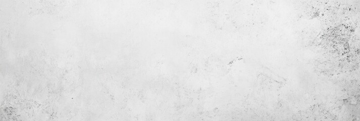 White old concrete wall light grunge texture wide banner format background with copy space for text. Grunge light gray Soft white texture