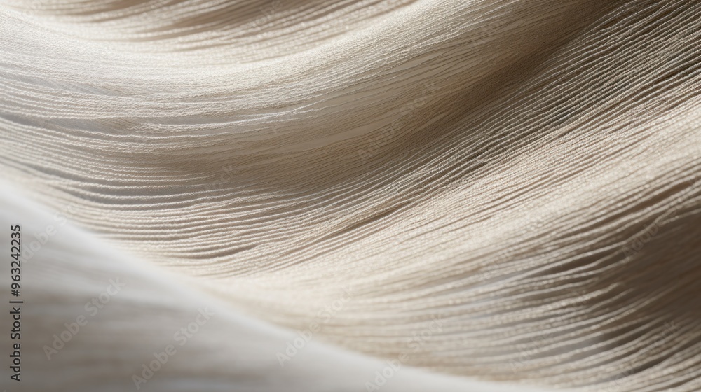 Aufkleber a close-up view of a textured fabric, showcasing the intricate weave of threads, the subtle play of 