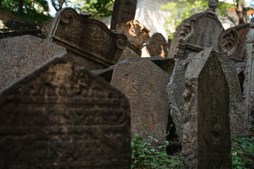 Old gravestone in the cemetery