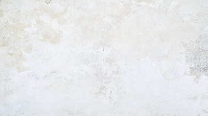 White old concrete wall light grunge texture wide banner format background with copy space for text. Grunge light gray Soft white texture